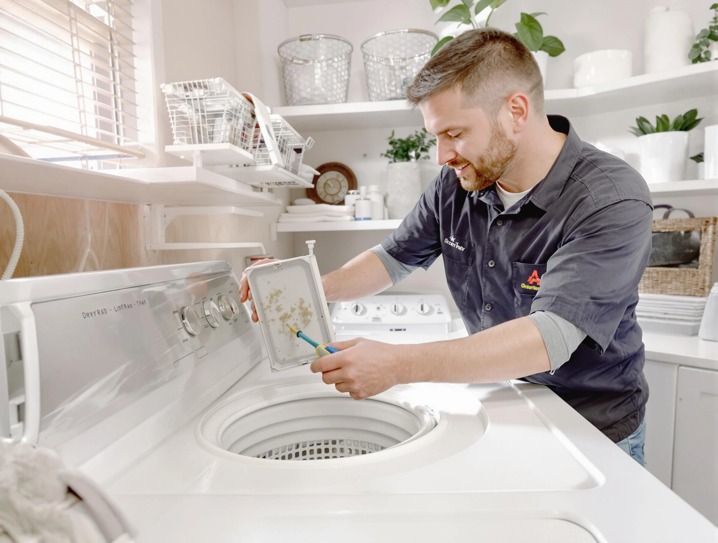 Cleaning Dryer Lint Trap in Colonial Heights, VA