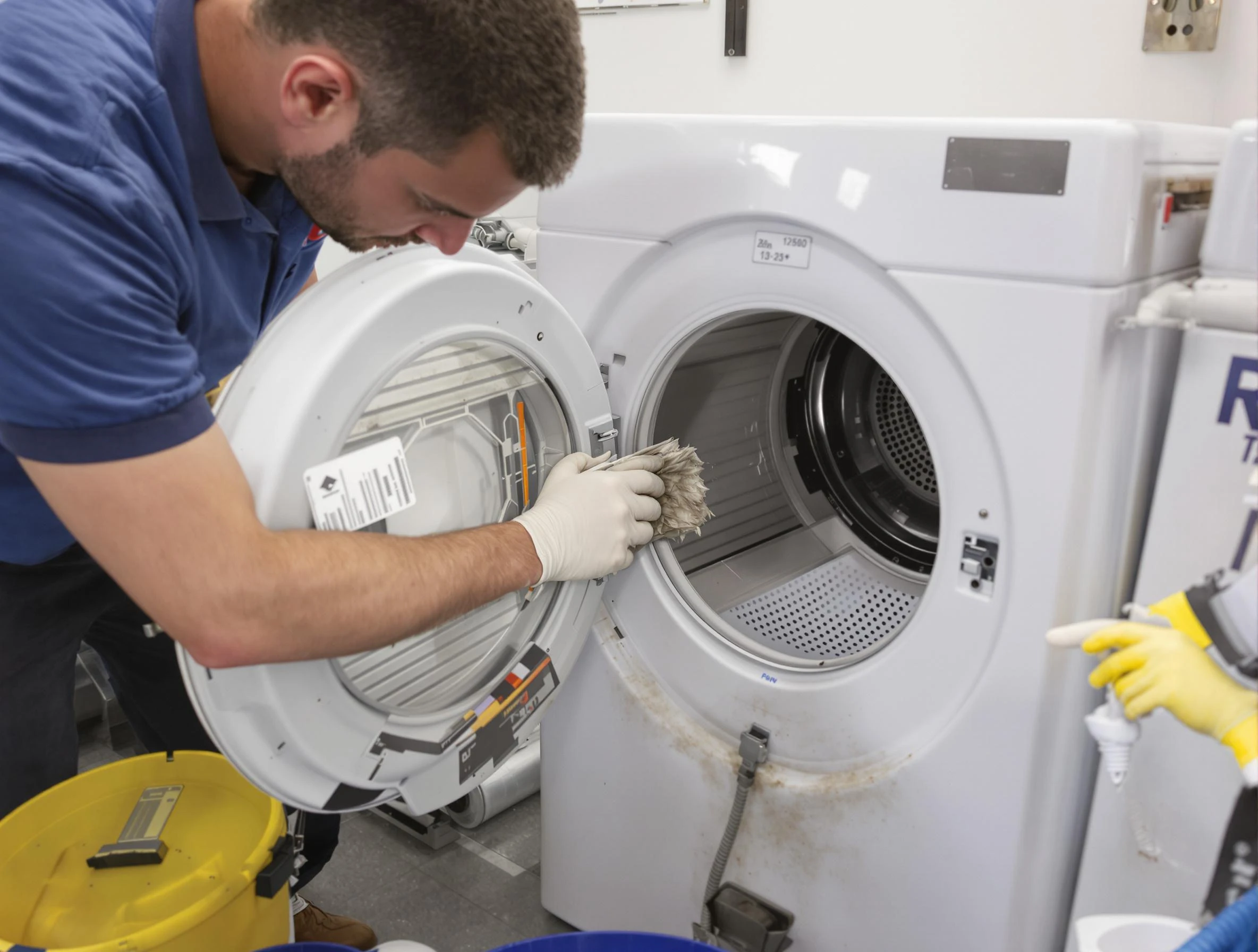 Petersburg Dryer Vent Cleaning specialist performing detailed lint trap cleaning service in Petersburg