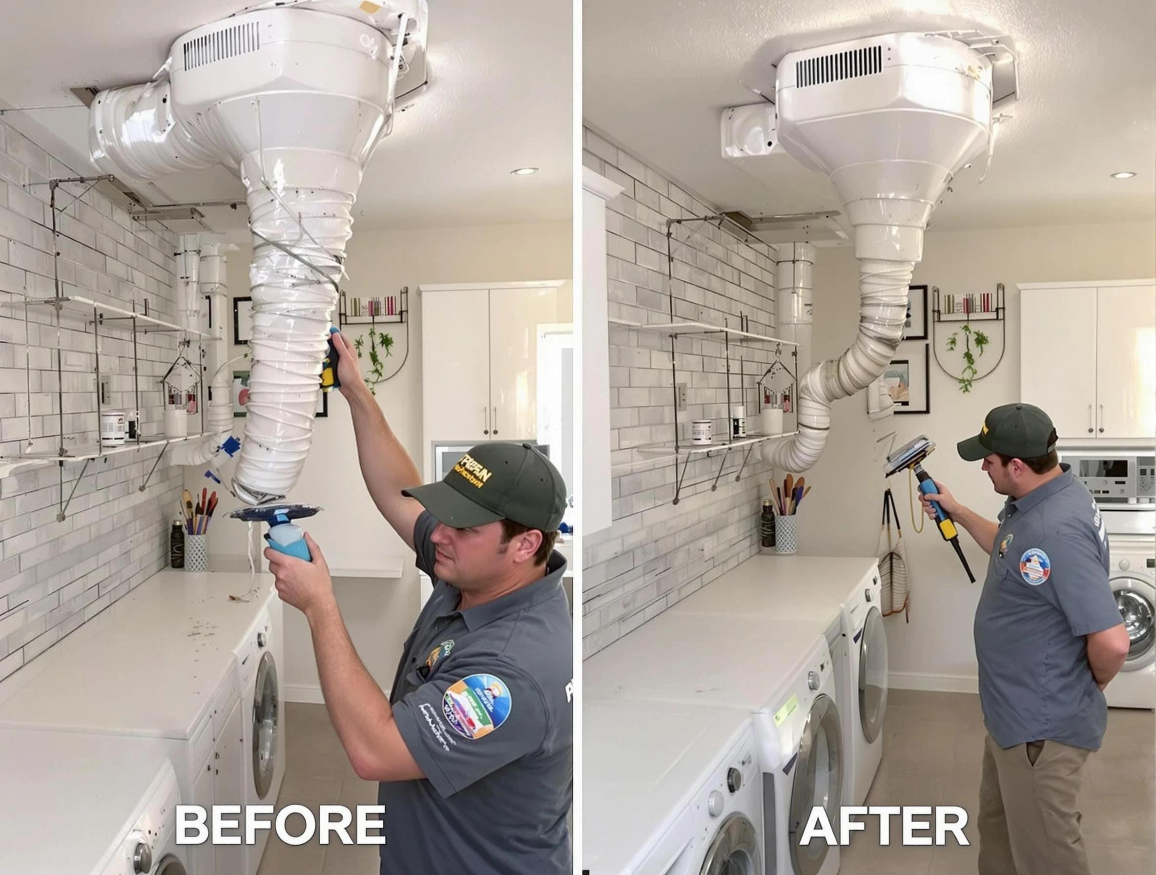 Professional dryer exhaust vent cleaning by Petersburg Dryer Vent Cleaning in Petersburg